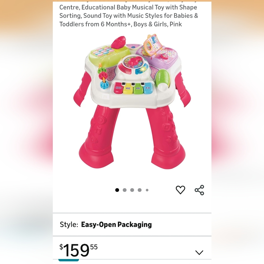 Colorful Learning Activity Table for Kids - Picture 3 of 3